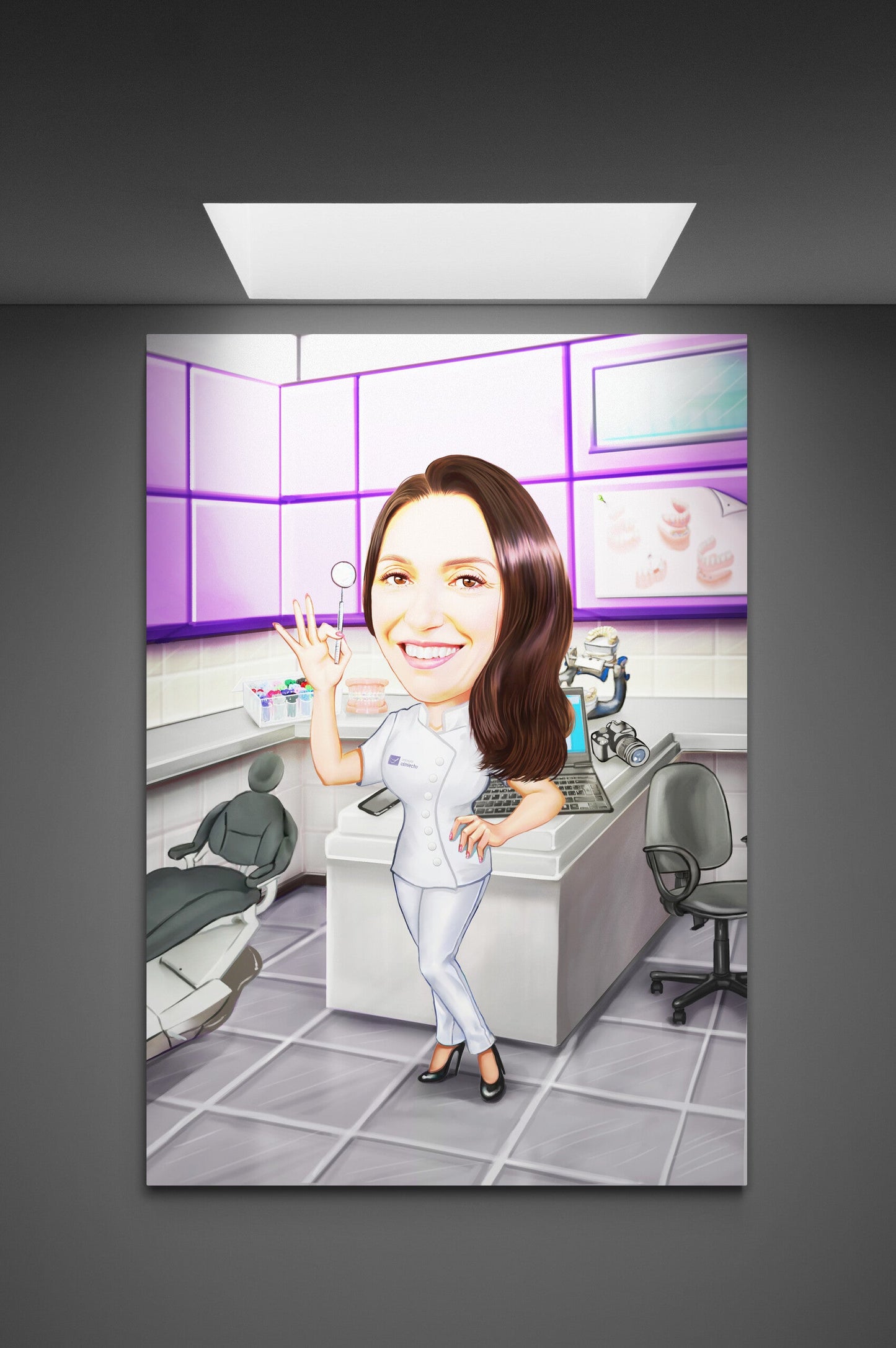 Dentistry caricature